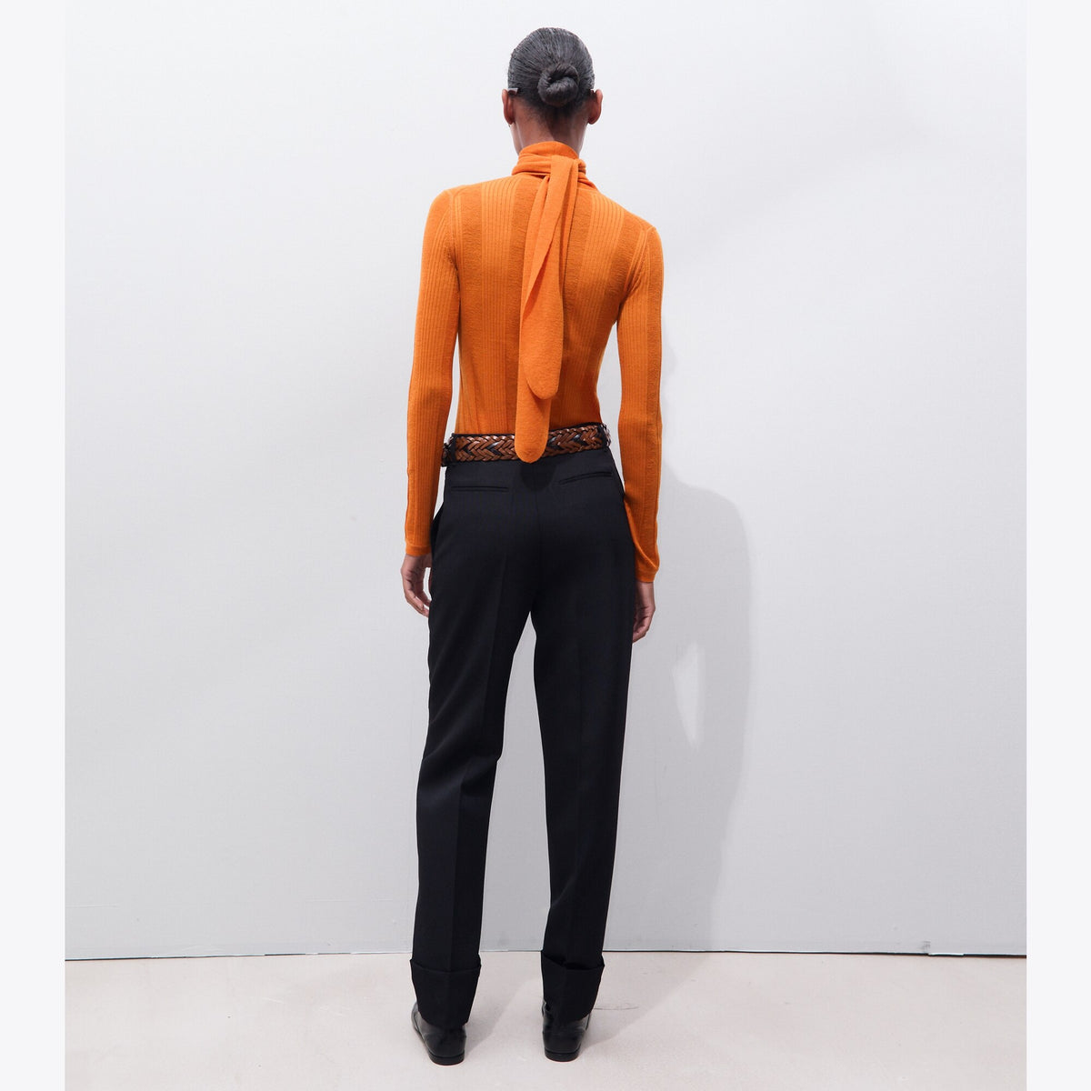 Tory Burch Tailored Wool Pant - Black - 3