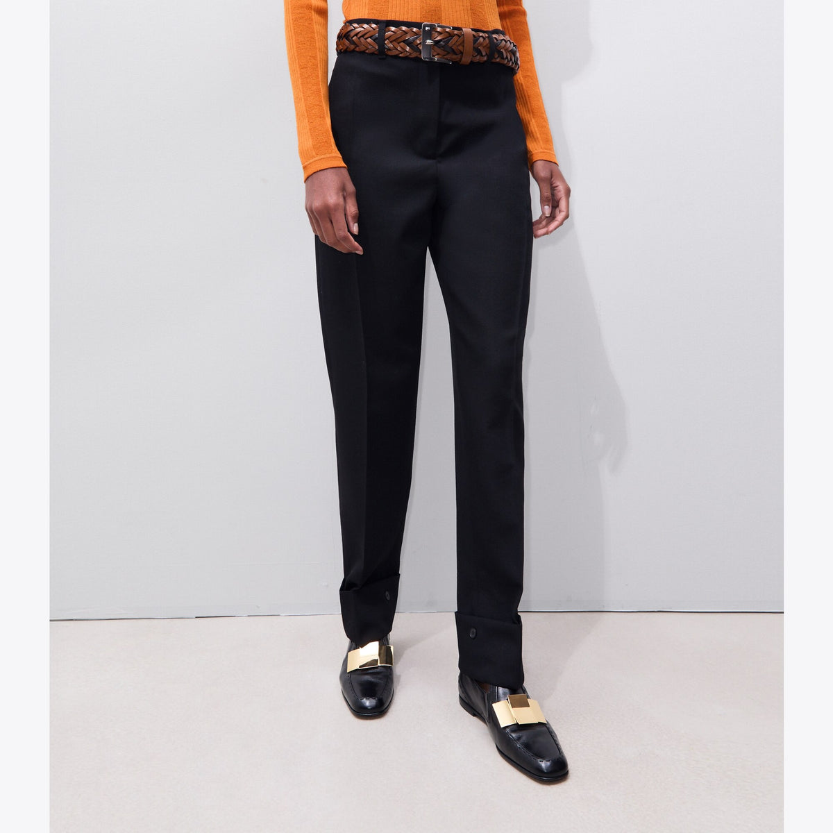 Tory Burch Tailored Wool Pant - Black - 4