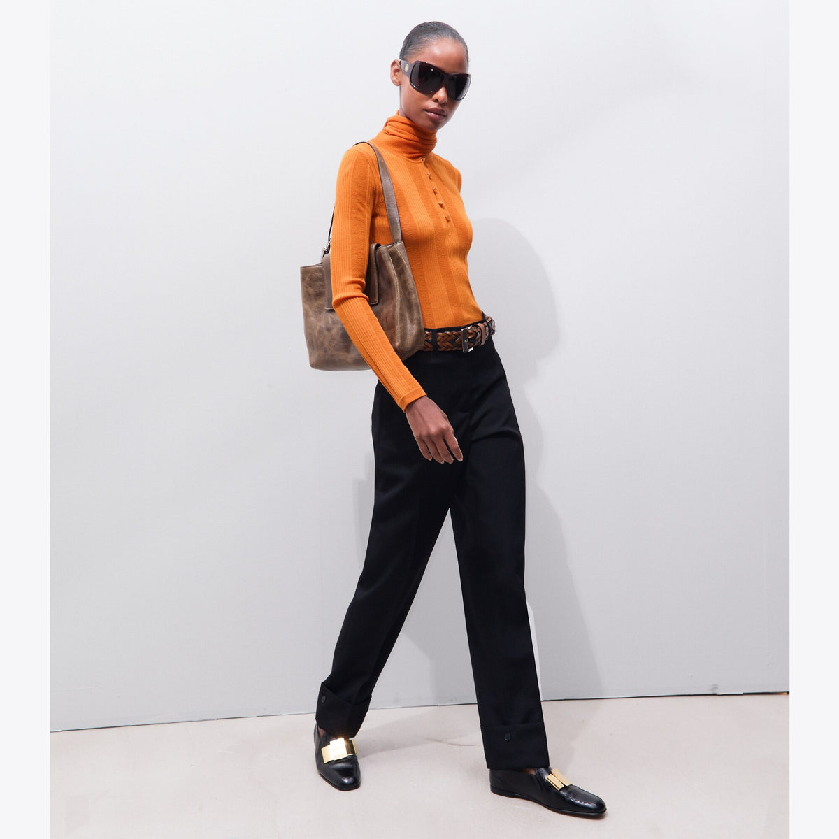 Tory Burch Tailored Wool Pant - Black - 2