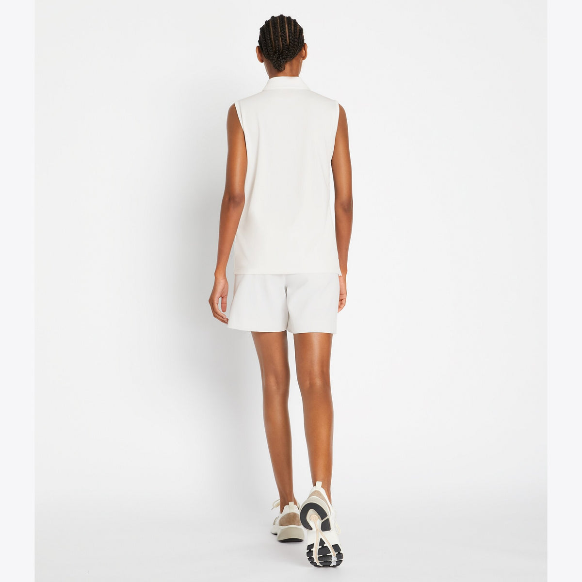Tory Burch Tech Twill Golf Skort - Snow White - 3
