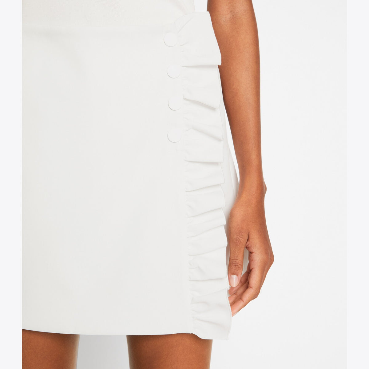 Tory Burch Tech Twill Golf Skort - Snow White - 5