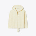 Tory Burch Terry Jacquard Logo Hoodie - New Ivory