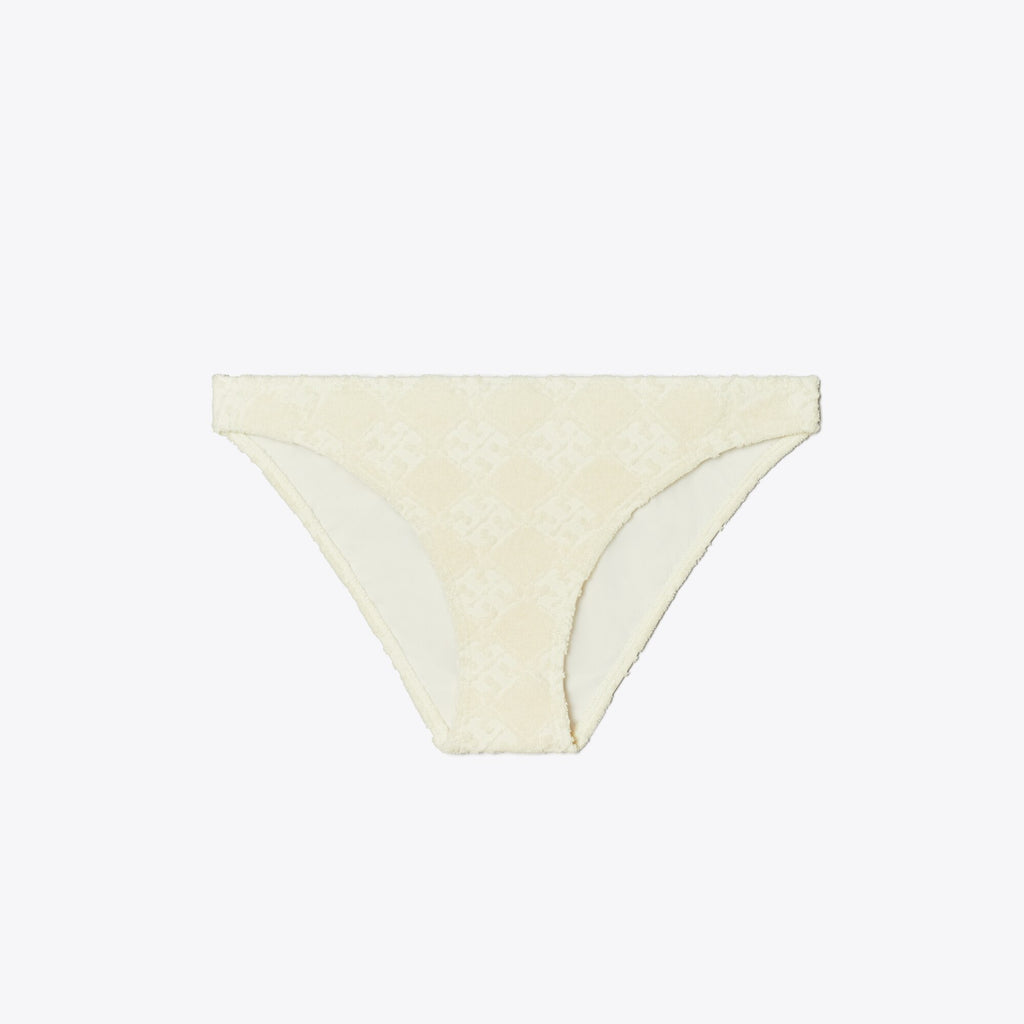 Tory Burch Terry Logo Bikini Botttom - New Ivory