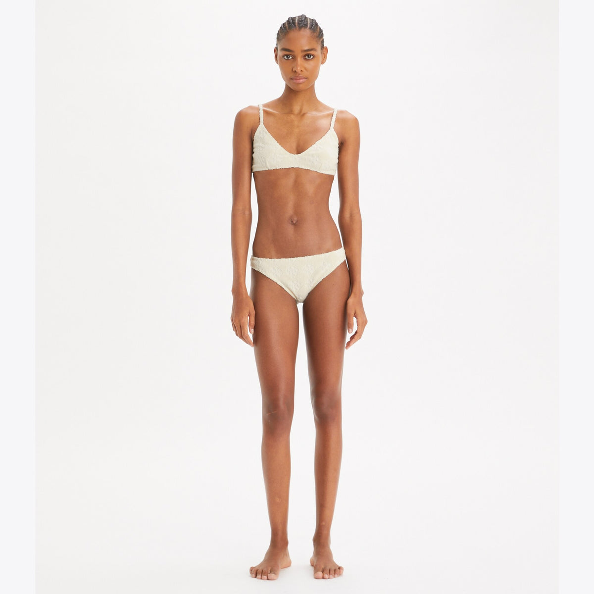 Tory Burch Terry Logo Bikini Botttom - New Ivory - 3