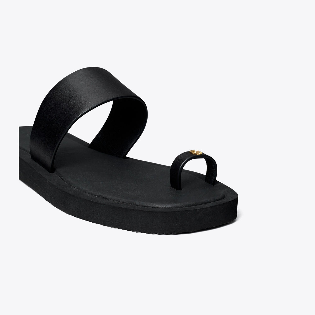 Tory Burch Toe Ring Slide - Perfect Black / Perfect Black - 4