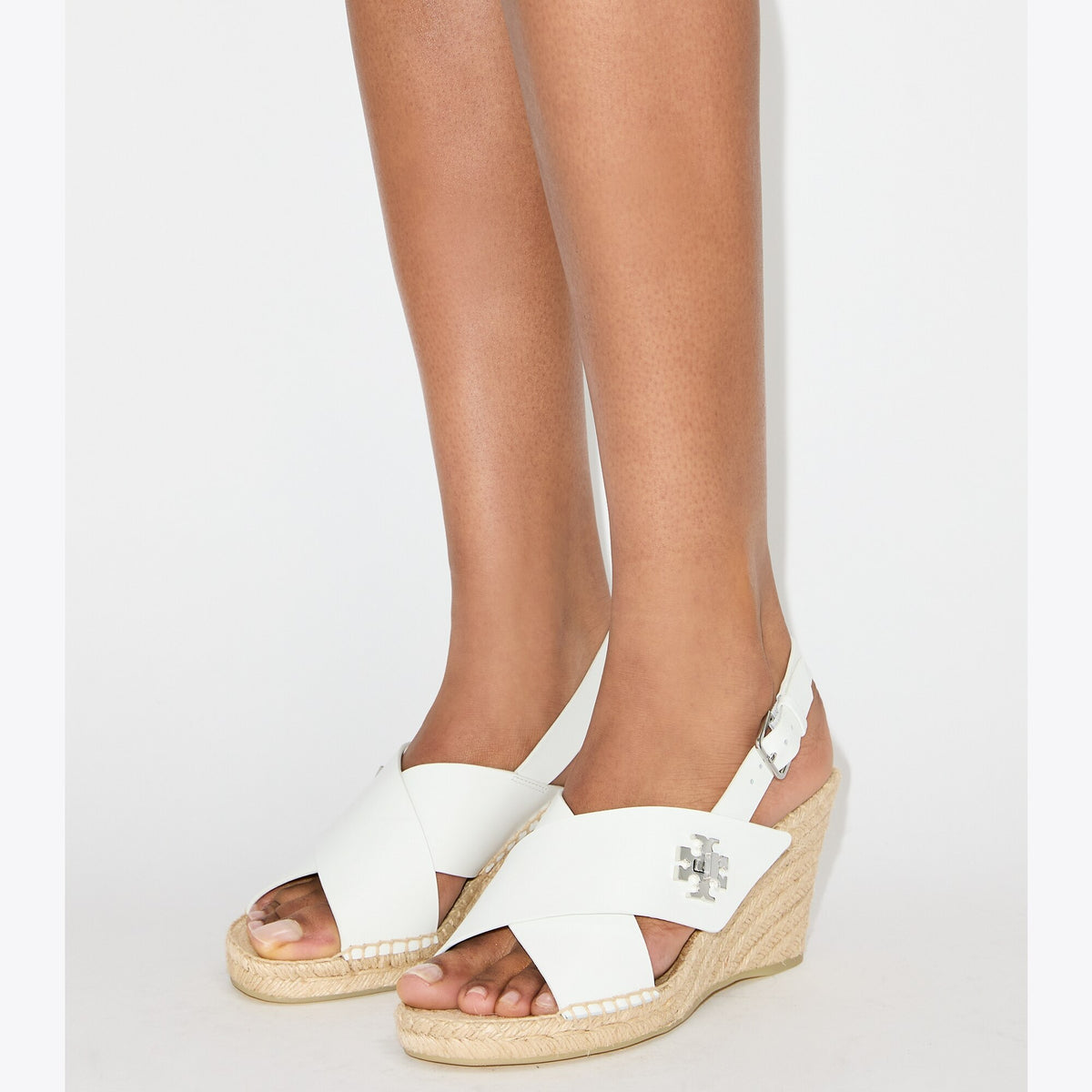 Tory Burch Turnlock Wedge Espadrille - White - 2