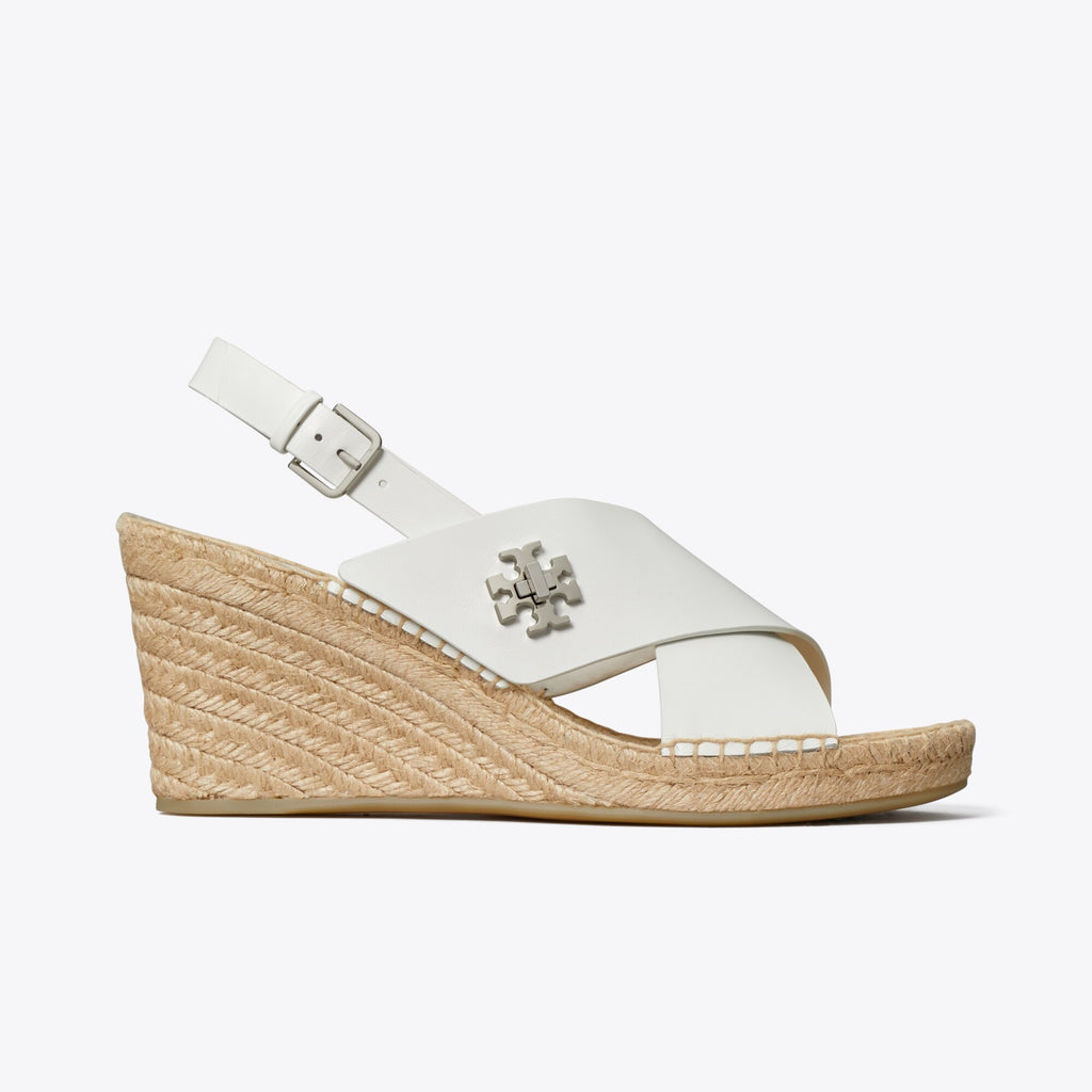 Tory Burch Turnlock Wedge Espadrille - White - 3