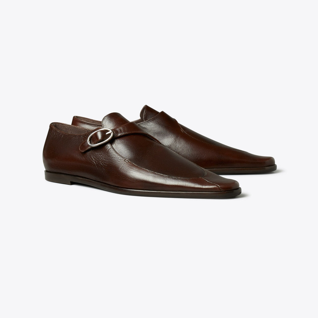Tory Burch Twisted Monk Strap - Bark Brown