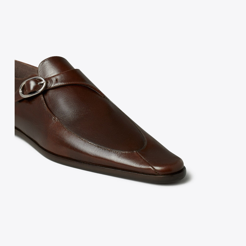 Tory Burch Twisted Monk Strap - Bark Brown - 4