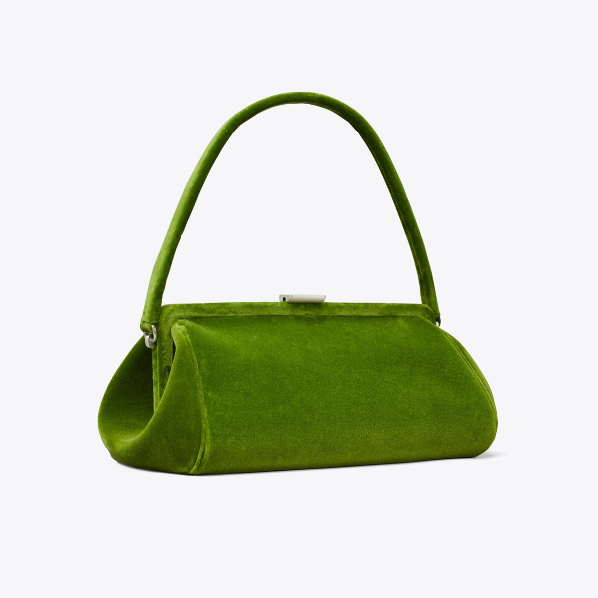 Tory Burch Velvet Frame Clutch - Leaf Green