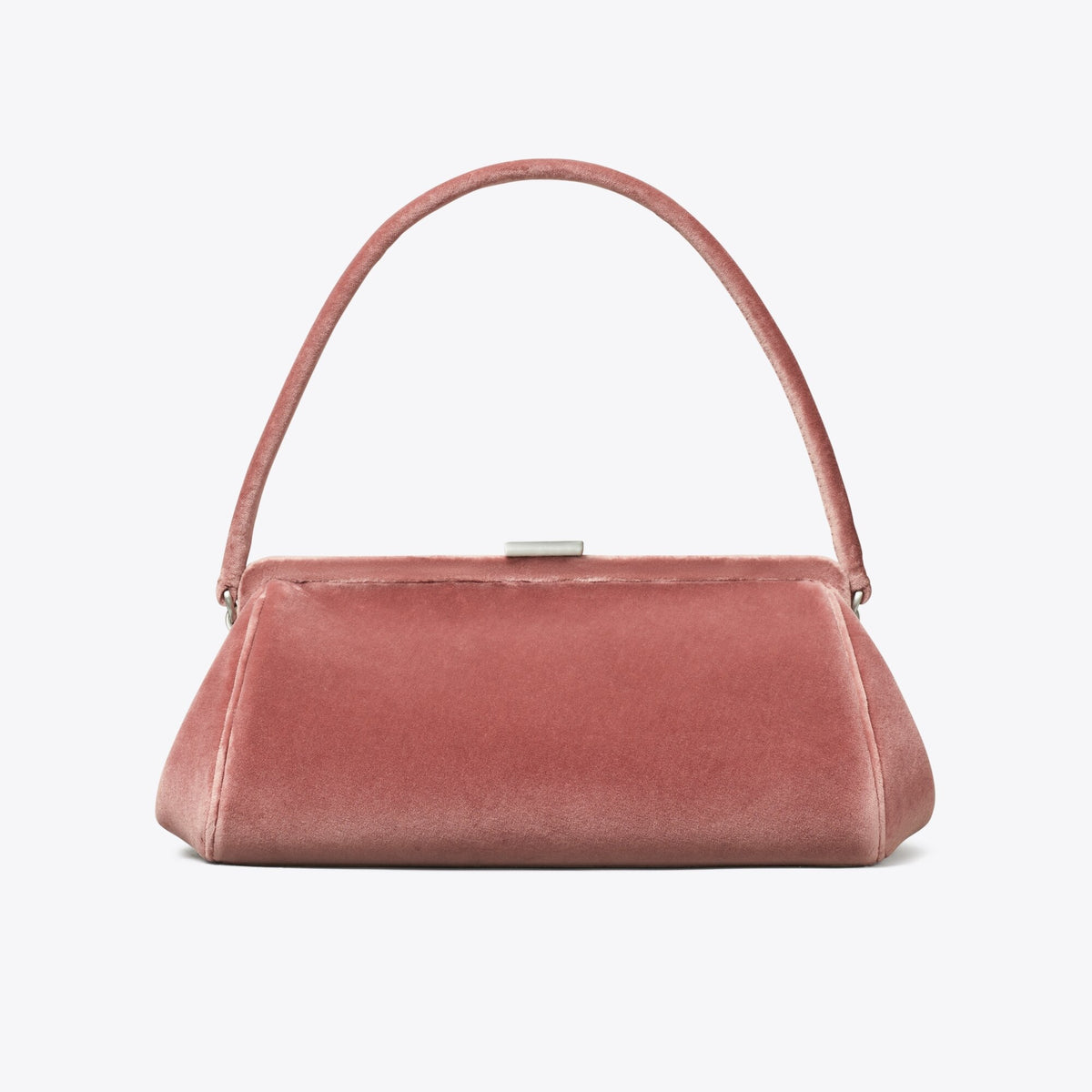 Tory Burch Velvet Frame Clutch - Dusty Pink - 3