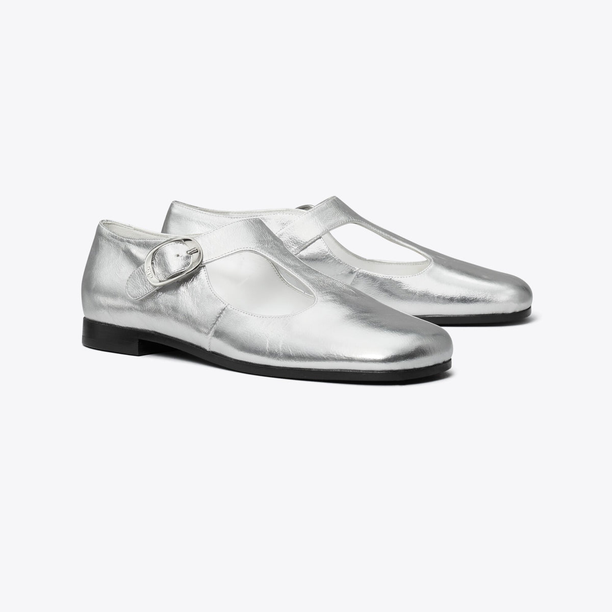 Tory Burch Violet T-Strap - Silver