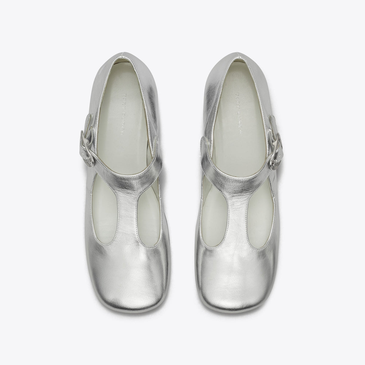 Tory Burch Violet T-Strap - Silver - 5