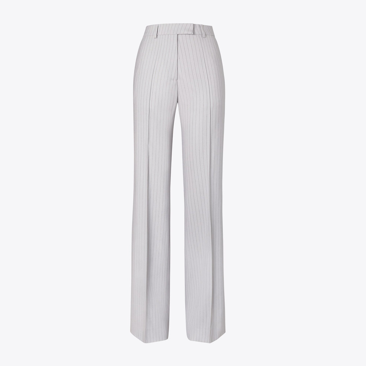 Tory Burch Viscose and Wool Pants - Dark Gray Pinstripe