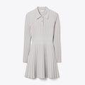 Tory Burch Viscose Knit Polo Dress - Dewy Gray