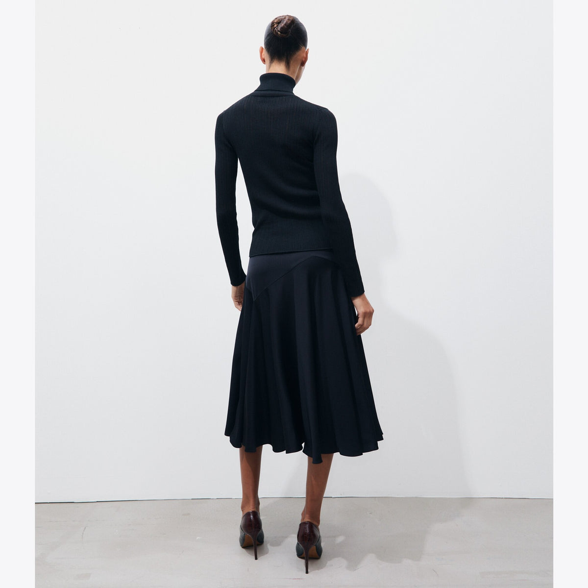 Tory Burch Viscose Skirt - Black - 3