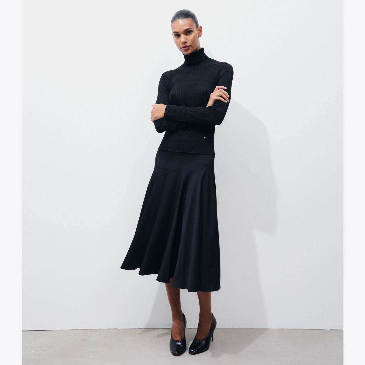 Tory Burch Viscose Skirt - Black - 2