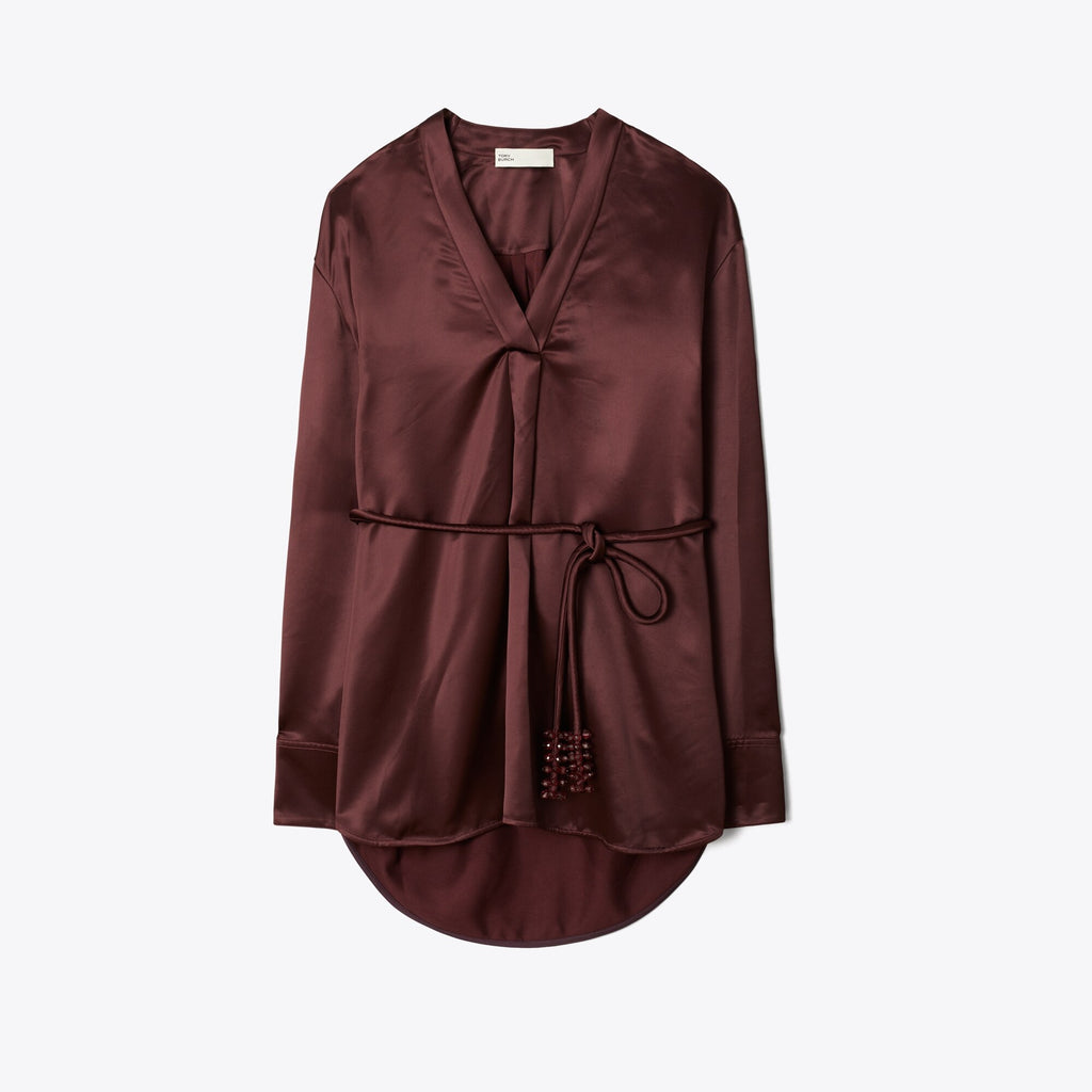 Tory Burch Viscose Top - Merlot