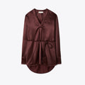 Tory Burch Viscose Top - Merlot