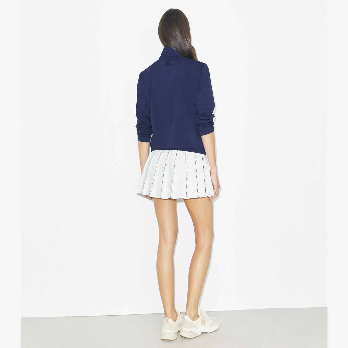 Tory Burch X-Embroidered Tennis Skirt - Snow White - 3