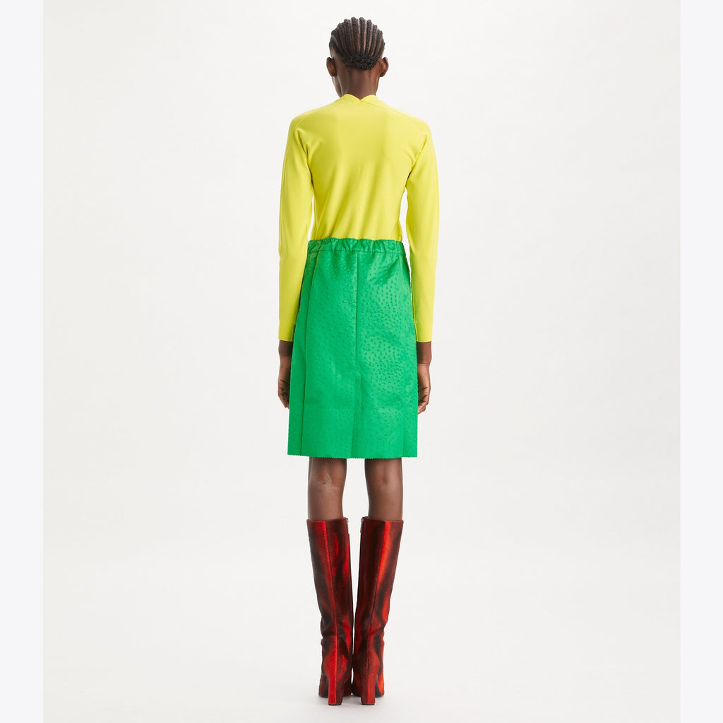 Tory Burch Zip Viscose Sweater - Lemon Citrus - 5